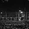 Black and white pictures of Seattle at night